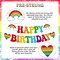 Rainbow Birthday Decoration Pride Birthday Banner Happy Pride Month